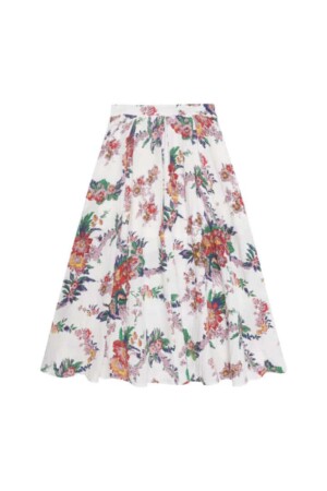 Floral Print Midi Skirt GIRASOL